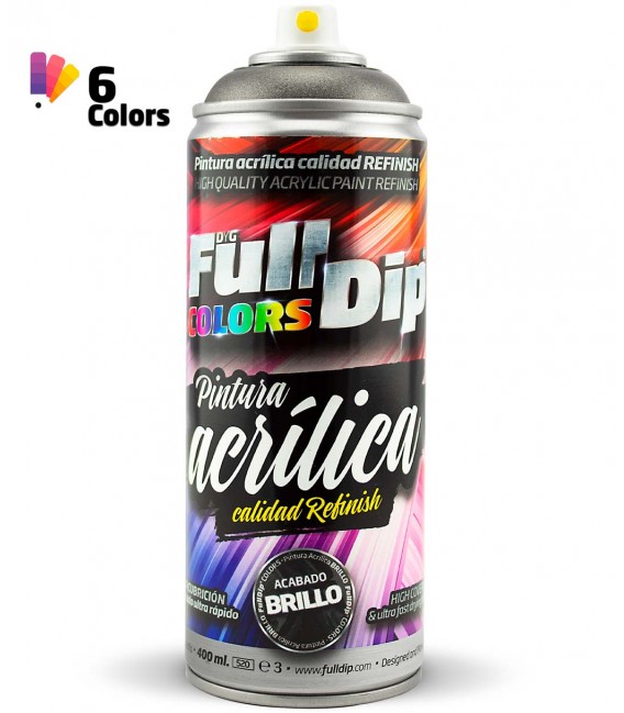 Pintura ACRÍLICA Full Colors Spray ANTRACITA METALIZADO