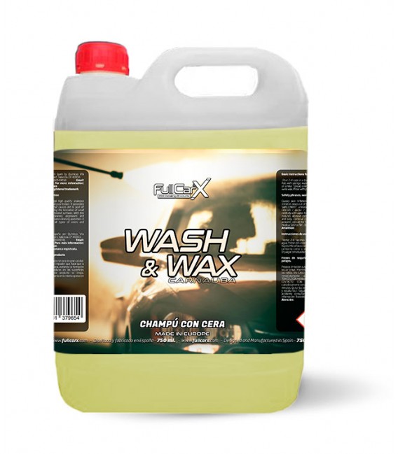 5L Champú con Cera (Wash&Wax) - GRAN FORMATO